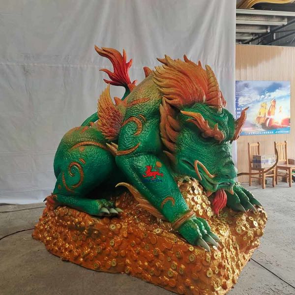 Realistic sound Life Size Animals Chinese Mythological Creatures Brave Troops