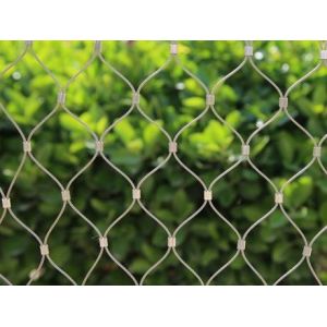 No Toxic Flexible Stainless Steel Mesh Netting , Wire Rope Mesh Solid Structure