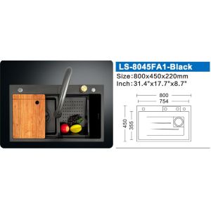 Undermount Double Stainless Steel SUS304 Sink Rose Golden Digital Display