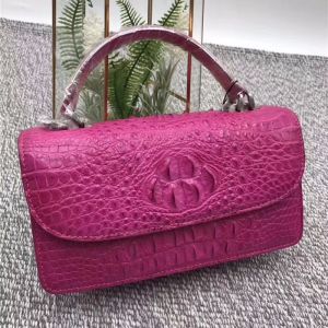 Fashion Genuine Crocodile Leather Women Small Mini Handbag Lady Purse Authentic