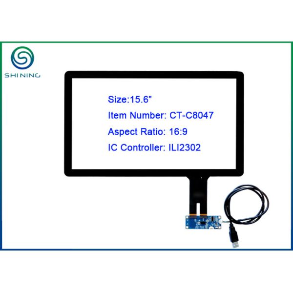 15.6" USB Touch Screen 16:9 With ILI2302 Controller For Industrial Touch PCs,