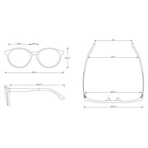 Unisex Blue Blocker Antiglare Eye Glasses 55mm