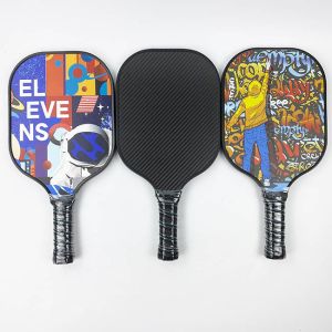Aramid Honeycomb Pickleball Racquet Hard EVA 3k Carbon Pickleball Paddle Set