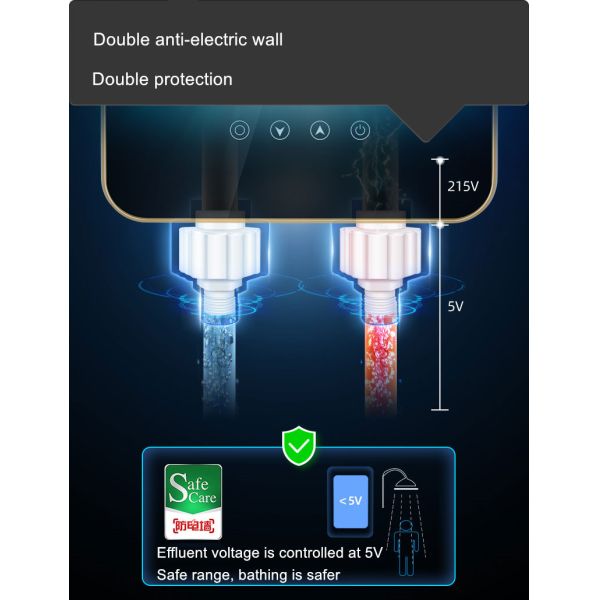 OEM / ODM Bathroom Water Heater IPX4 Endless Water Heater Electric