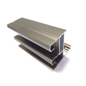 Champange Anodized Aluminum Extrusion Profiles With 6063-T5 / 6060-T5