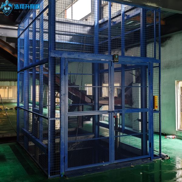 Buy 2t 3stop CE Approved Cargo Lift Platform Freight Elevator Cage Lift in Warehouse at wholesale prices