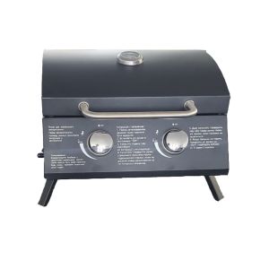 55*46.5*41cm Portable Gas BBQ Grill Outdoor Kitchen with Steel Metal Type Gas
