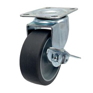 China 50MM TPR Tread Swivel Plate Caster Wheels Light Duty on sale