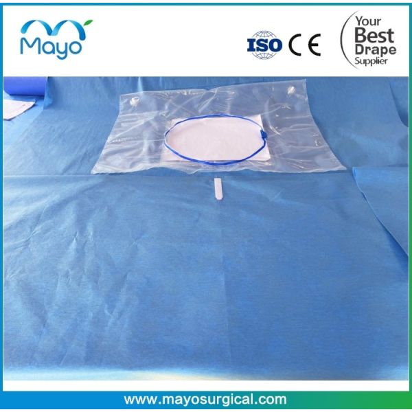 3ply Nonwoven Material Surgical Cesarean Delivery Drapes With Collection Pouch