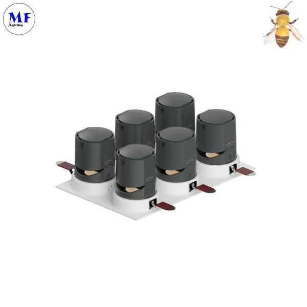 Aluminum Housing 100-240V 5W/2X5w/3X5w/4X5w/6X5w IP40 LED Grill Downlight