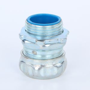 3" Compression EMT Coupling Electro Galvanized With Stainless Ring