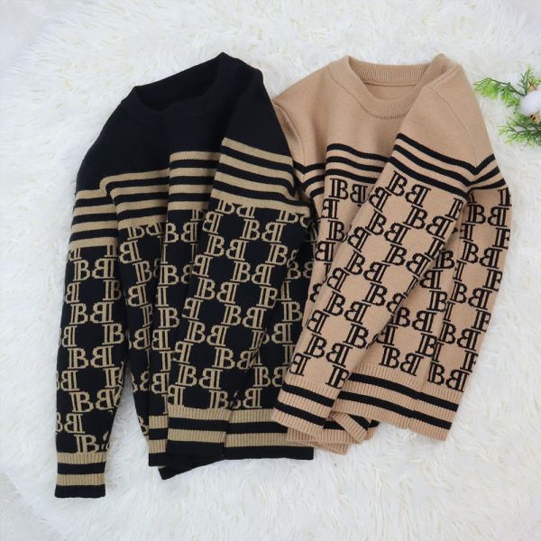 Custom Soft Kids Top For Winter Warm Baby Knitted Sweater Cotton Kids Outfits Toddler Unisex Baby Knitting Sweaters