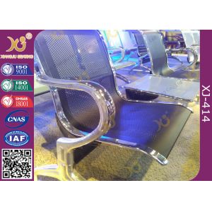 Polish Finish Upholstered Public Waiting Chairs For Government Seat Area