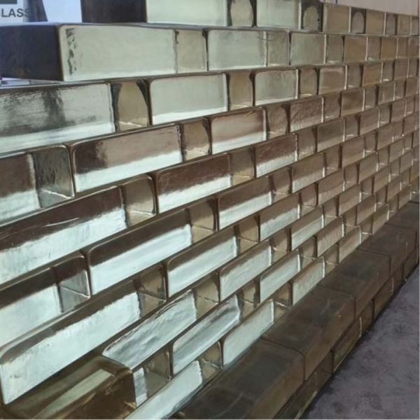 Buy SGCC Solid Glass Brick Block Polished Edge For Wall Decration at wholesale prices