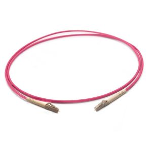3.0mm LSZH Multimode Om4 Fiber Optic Cable Simplex Lc Upc To Lc Upc