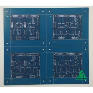 China Customized Copper Circuit Board 3 Layer With LF HAL And Blue Mask For Multiple Panel on sale