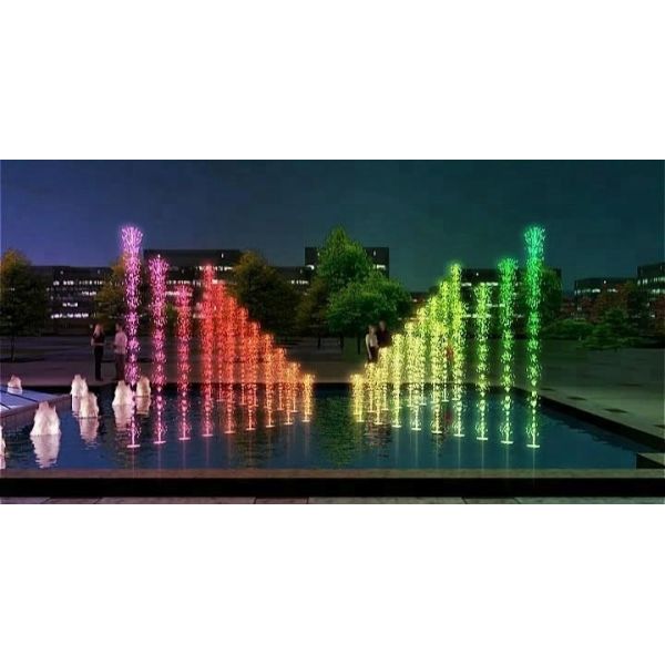 Cast Iron Portable Water Fountain With Colorful Led Light And Stainless Steel