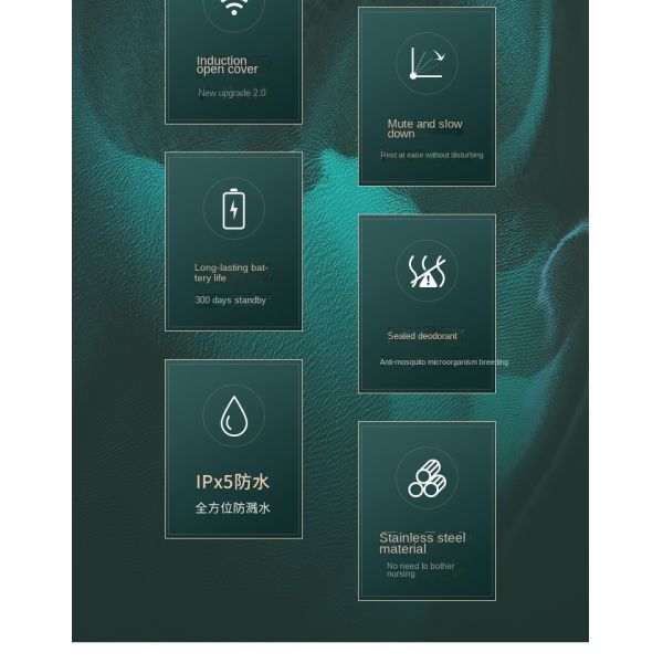 Living Room Home Kitchen Automatic Storage Bin with Lid Factory Wholesale Smart Sensor Stainless Steel Trash Can