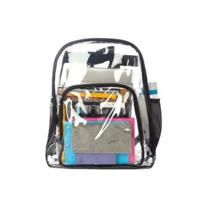 Transparent Clear PVC Business Casual Backpack Foldable For Travel