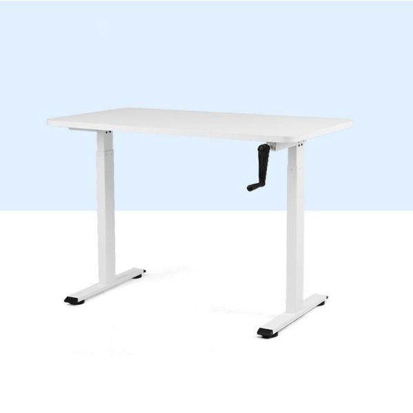 Buy White Wooden Manual Elevating Desk Lift Up Coffee Table with Hand Crank Customizable at wholesale prices
