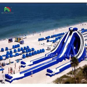 Quality Factory Direct Sales Large Inflatable Triple Water Slide Outdoor Water Entertainment Occasions for sale