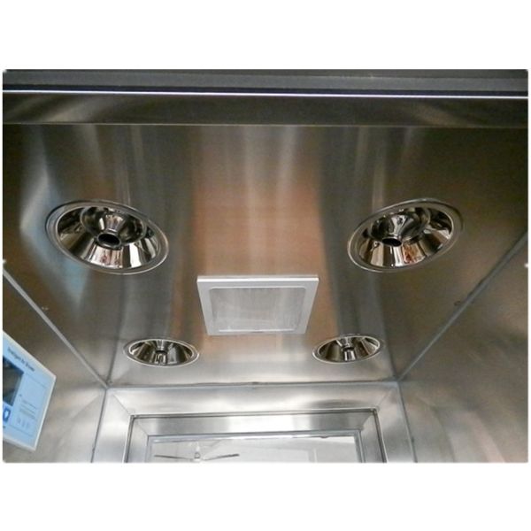 Customized Tunnel Three Side Blowing Cleanroom Air Shower With Stainless Steel