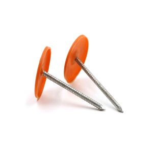 Ceiling 1 Inch Ring Shank Plastic Caps For Nails