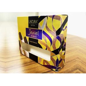 300g Cardboard Foldable Cosmetics Gold Foil Stamped Boxes