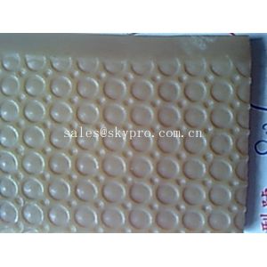 Round stud pattern shoe sole rubber material sheet , abrasion resistant