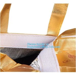 Newest promotional pp laminated non woven thermal lunch bags, Cheap Price Tote