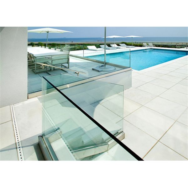 3 mm - 19mm Thickness Tempered Safety Glass For Curtain Wall / Pool Fence