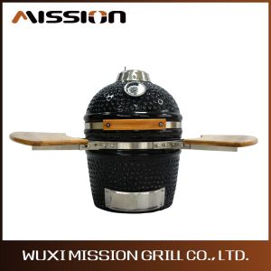13 Inch Adjustable Height Mini Kamado Barbecue Grill Smoker