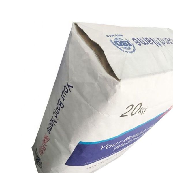 25kg 50kg Industrial Kraft Cement Packing Bags Waterproofing
