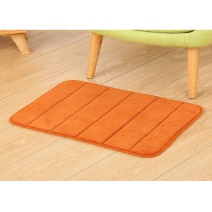 Embossing stripe design 100% polyester memory foam area rugs anti-skid rug