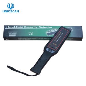 Security Inspection Hand Held Metal Detector Waterproof IP31 Standard 9V Battery