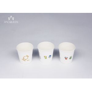 China White Disposable Espresso Cups Custom Printed High Temperature Resistant on sale