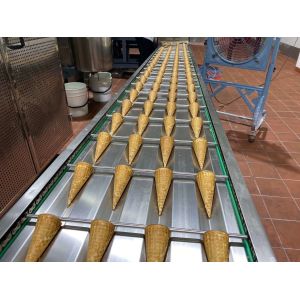 Cast Iron 47 Baking Plates Rotating Wafffle Cone Machine