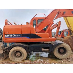 Korea Grab 15T DH150W-7 Doosan Wheel Excavator