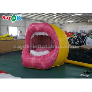 Vivid Custom Inflatable Products , Large Inflatable Mouth Lip For Advertising