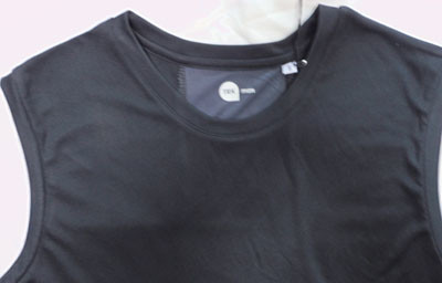 Hot Transfer Print Logo 140gsm Mens Black Muscle Shirt For Running