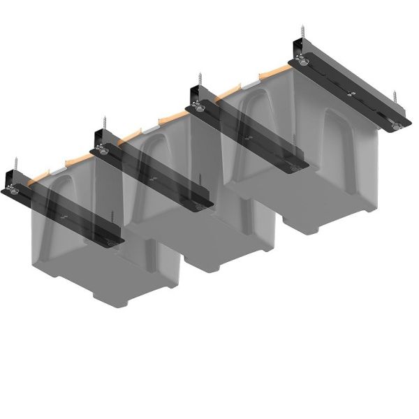 Totes Ceiling Storage Racks for Bins, Overhead Garage Storage Rack Heavy Duty