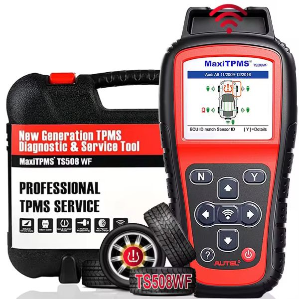 Buy Autel MaxiTPMS TS508WF WiFi TPMS Diagnostic Tool Program MX-sensors, Read/Clear DTCs OBD2 TPMS Relearn Tool Free Update PK TS508 at wholesale prices