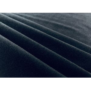 Dark Green Brushed Knit Fabric / 85% Polyester Warp Knitting Fabric 230GSM
