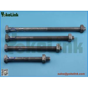 ASTM A153 Oval eye bolt with square nut