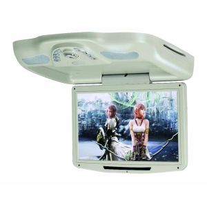 Ceiling Flip Down Car Headrest Monitor , Hdmi Input Car Roof Dvd Player