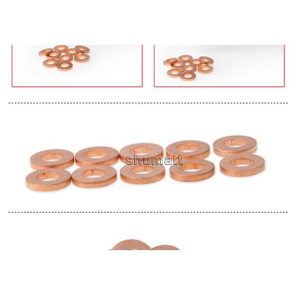 OEM new Shumatt Injector Heat Schield Gasket Copper Washer Shim F00VC17505 for 0445110042/043/046065/066 injector