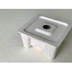 Recyclable Molded Paper Packaging Dry Press Molded Paper Pulp Boxes For