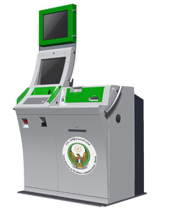High Definition Self Service Payment Kiosk With Passport Scanner And Visa Master