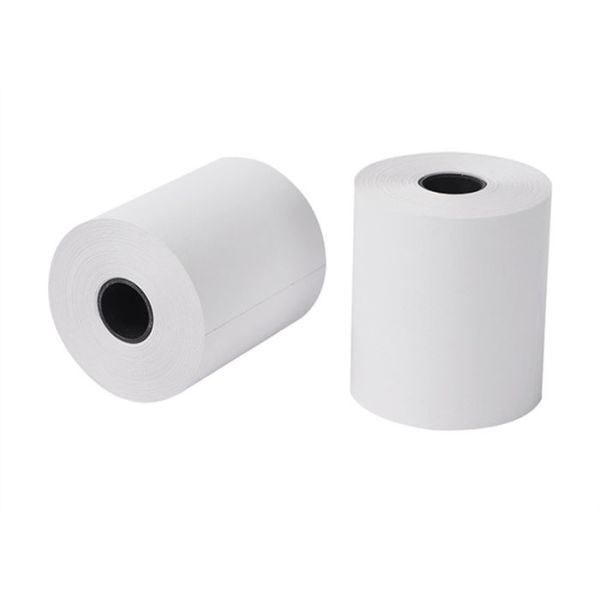 Buy 55g 57mmx70mm 52gsm Nutural Packing POS Thermal Paper Rolls at wholesale prices