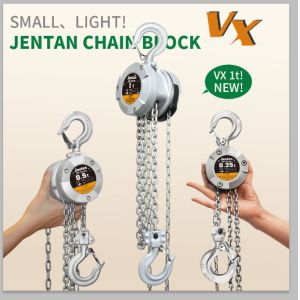 JTVX Aluminium Chain Hoist Lightweight 0.25T 360° Rotating